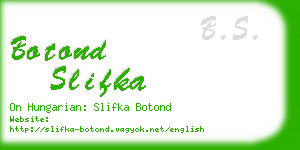 botond slifka business card